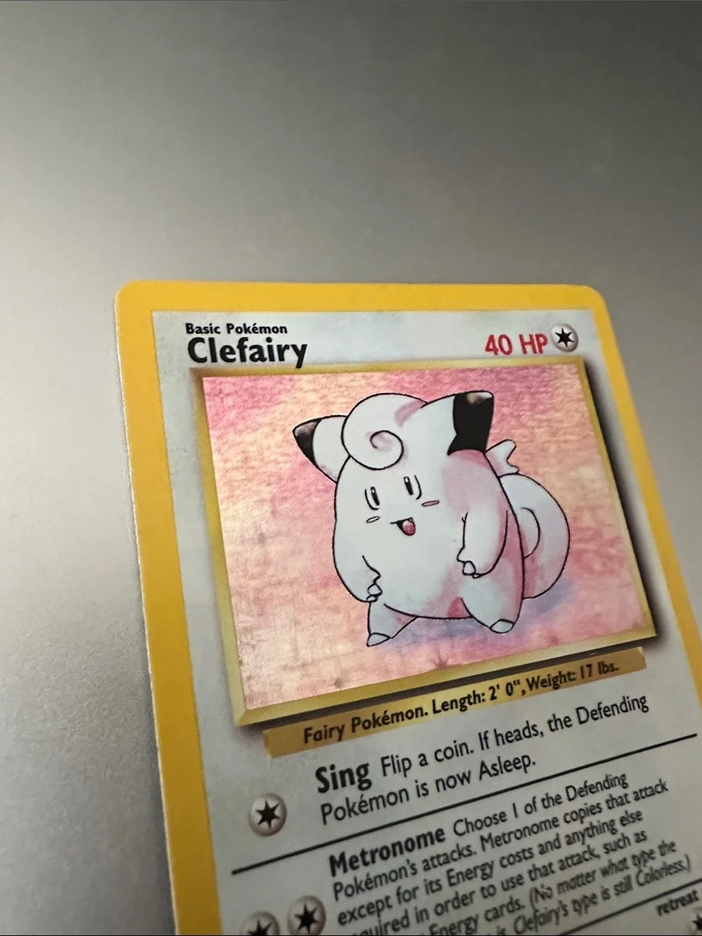 Clefairy Pokémon Trading Card - 1999 Base Set (5/102)